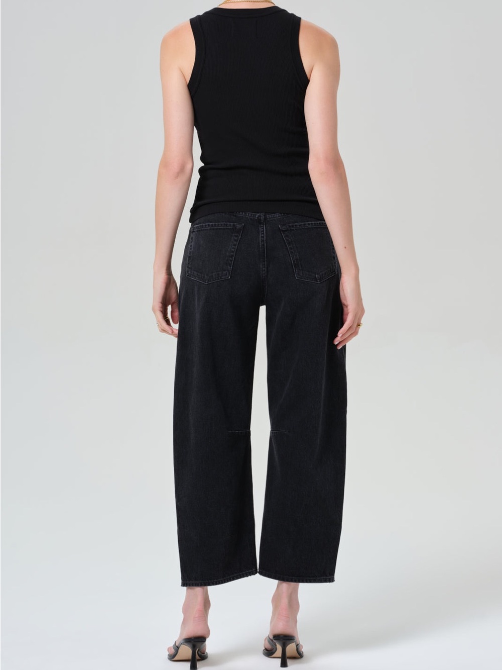 Citizens Of Humanity Miro Relaxed Barrel Leg Jean in Raine Charcoal Grey 29 - Picture 4 of 14